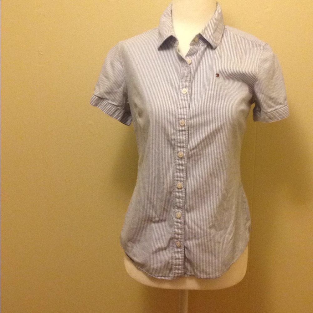 Tommy Hilfiger striped button down shirt.